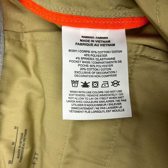 Nike Golf Pants Mens Size 32x35 Medium Tan Dri-FIT UV Standard Fit Chino NWT - Picture 7 of 16